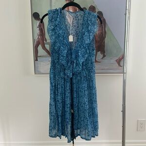 Yvonne S Turquoise Mini Marie Antoinette Dress